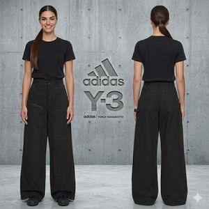 Adidas Y-3 Yohji Yamamoto UT Twill Black Pants - JV6774 - Small